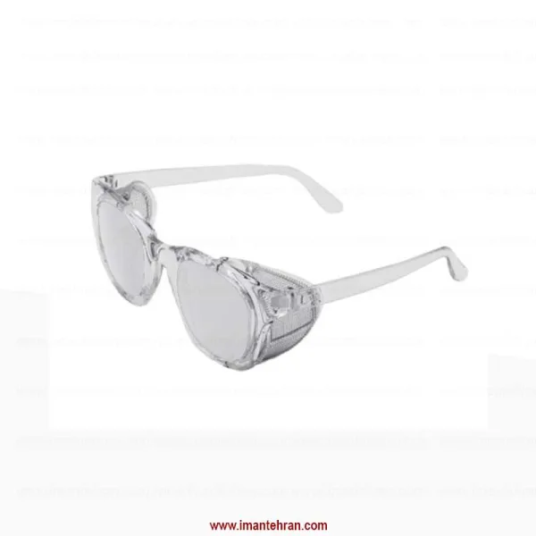 عینک فریم دار بغل توری فلزی با لنز شفاف مدل SE 2102 jpg